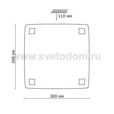 Настенно-потолочный светильник Сонекс 2207 хром/белый ZOLDI