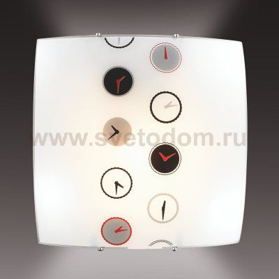 Потолочный светильник Сонекс 2236 никель/белый/черн/красн/сер TIME