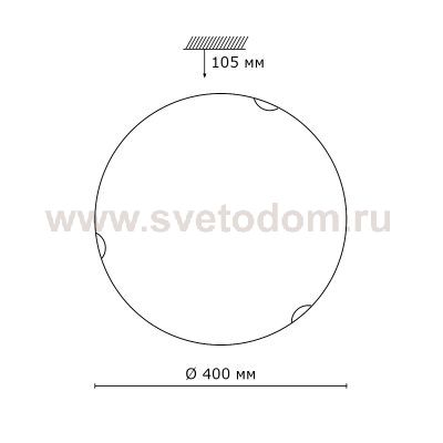 Светильник Сонекс 233 хром Odina