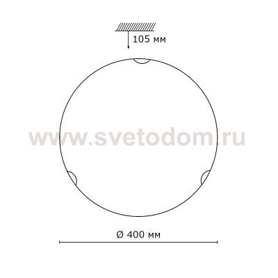 Светильник Сонекс 250 золото Rika Wood