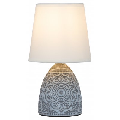 Настольная лампа Rivoli Debora D7045-502 1 * Е14 40 Вт керамика синяя с абажуром