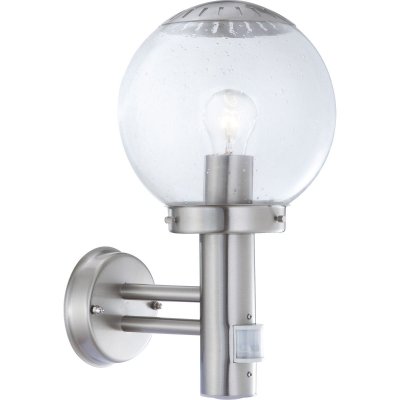 Светильник с датчиком Globo 3180S Bowle II Светильник с датчиком Globo 3180S Bowle IIНастенные<br>Обеспечение качественного уличного освещения – важная задача для владельцев коттеджей. Компания «Светодом» предлагает современные светильники, которые порадуют Вас отличным исполнением. В нашем каталоге представлена продукция известных производителей, пользующихся популярностью благодаря высокому качеству выпускаемых товаров. Уличный светильник Globo 3180S не просто обеспечит качественное освещение, но и станет украшением Вашего участка. Модель выполнена из современных материалов и имеет влагозащитный корпус, благодаря которому ей не страшны осадки. Купить уличный светильник Globo 3180S, представленный в нашем каталоге, можно с помощью онлайн-формы для заказа. Чтобы задать имеющиеся вопросы, звоните нам по указанным телефонам.<br><br>Тип лампы: накаливания / энергосбережения / LED-светодиодная<br>Тип цоколя: E27<br>Количество ламп: 1<br>MAX мощность ламп, Вт: 60<br>Диаметр, мм мм: 200<br>Расстояние от стены, мм: 240<br>Высота, мм: 350<br>Цвет арматуры: серебристый
