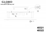 Светильник Globo 48321 Quadro