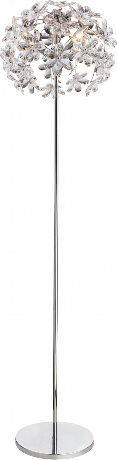 Торшер Globo 5132-3S Торшер Globo 5132-3SФлористика<br><br><br>Тип цоколя: E14<br>Цвет арматуры: хром серебристый<br>Диаметр, мм мм: 410<br>Высота, мм: 1530
