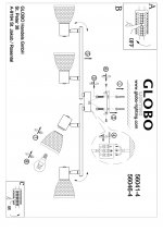 Светильник на 4 лампы Globo 56041-4 Rachel