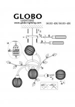 Люстра Globo 56102-4DG Degray