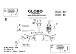 Люстра Globo 56392-4D Orlene