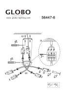 Люстра Globo 56447-6 Yale