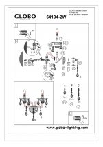 Светильник Globo 64104-2W Dunja