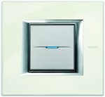 Legrand Bticino Axolute HA4802/2BG Фарфор Рамка 2+2 мод прямоугольная (надпись вертикально)