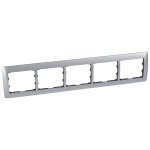 Legrand Galea Life Тертый Алюминий/Brushed Aluminium Рамка 5-я гориз