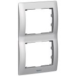 Legrand Galea Life Тертый Алюминий/Brushed Aluminium Рамка 2-я верт