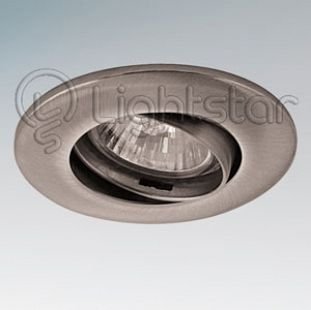 Lightstar LEGA 11055 Светильник Lightstar LEGA 11055 СветильникКруглые<br>Встраиваемые светильники – популярное осветительное оборудование, которое можно использовать в качестве основного источника или в дополнение к люстре. Они позволяют создать нужную атмосферу атмосферу и привнести в интерьер уют и комфорт. Интернет-магазин «Светодом» предлагает стильный встраиваемый светильник Lightstar 11055. Данная модель достаточно универсальна, поэтому подойдет практически под любой интерьер. Перед покупкой не забудьте ознакомиться с техническими параметрами, чтобы узнать тип цоколя, площадь освещения и другие важные характеристики. Приобрести встраиваемый светильник Lightstar 11055 в нашем онлайн-магазине Вы можете либо с помощью «Корзины», либо по контактным номерам. Мы развозим заказы по Москве, Екатеринбургу и остальным российским городам.<br><br>Тип цоколя: 12В/220В MR11 GU4 либо 220В HP11 GU10<br>Количество ламп: 1<br>MAX мощность ламп, Вт: 50<br>Размеры: Диаметр врезного отверстия<br>Цвет арматуры: серебристый