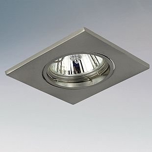 Lightstar LEGA16 11935 Светильник Lightstar LEGA16 11935 СветильникКвадратные<br>Встраиваемые светильники – популярное осветительное оборудование, которое можно использовать в качестве основного источника или в дополнение к люстре. Они позволяют создать нужную атмосферу атмосферу и привнести в интерьер уют и комфорт. Интернет-магазин «Светодом» предлагает стильный встраиваемый светильник Lightstar 11935. Данная модель достаточно универсальна, поэтому подойдет практически под любой интерьер. Перед покупкой не забудьте ознакомиться с техническими параметрами, чтобы узнать тип цоколя, площадь освещения и другие важные характеристики. Приобрести встраиваемый светильник Lightstar 11935 в нашем онлайн-магазине Вы можете либо с помощью «Корзины», либо по контактным номерам. Мы развозим заказы по Москве, Екатеринбургу и остальным российским городам.<br><br>Тип лампы: галогенная/LED<br>Тип цоколя: GU10/GZ10<br>Количество ламп: 1<br>MAX мощность ламп, Вт: 50<br>Размеры: H 3 Высота встраиваемой части 60 Диаметр врезного отверстия 75 W 85x85<br>Цвет арматуры: серебристый