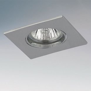 Lightstar LEGA11 11954 Светильник Lightstar LEGA11 11954 СветильникКвадратные<br>Встраиваемые светильники – популярное осветительное оборудование, которое можно использовать в качестве основного источника или в дополнение к люстре. Они позволяют создать нужную атмосферу атмосферу и привнести в интерьер уют и комфорт. Интернет-магазин «Светодом» предлагает стильный встраиваемый светильник Lightstar 11954. Данная модель достаточно универсальна, поэтому подойдет практически под любой интерьер. Перед покупкой не забудьте ознакомиться с техническими параметрами, чтобы узнать тип цоколя, площадь освещения и другие важные характеристики. Приобрести встраиваемый светильник Lightstar 11954 в нашем онлайн-магазине Вы можете либо с помощью «Корзины», либо по контактным номерам. Мы доставляем заказы по Москве, Екатеринбургу и остальным российским городам.<br><br>Тип цоколя: 12В/220В MR11 Gu4 или 220В HP11 GU10<br>Количество ламп: 1<br>MAX мощность ламп, Вт: 50<br>Размеры: Диаметр врезного отверстия<br>Цвет арматуры: серебристый