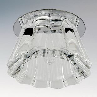 Lightstar FACCI 4104 Встраиваемый светильник Lightstar FACCI 4104 Встраиваемый светильникХрустальные<br>Встраиваемые светильники – популярное осветительное оборудование, которое можно использовать в качестве основного источника или в дополнение к люстре. Они позволяют создать нужную атмосферу атмосферу и привнести в интерьер уют и комфорт. Интернет-магазин «Светодом» предлагает стильный встраиваемый светильник Lightstar 4104. Данная модель достаточно универсальна, поэтому подойдет практически под любой интерьер. Перед покупкой не забудьте ознакомиться с техническими параметрами, чтобы узнать тип цоколя, площадь освещения и другие важные характеристики. Приобрести встраиваемый светильник Lightstar 4104 в нашем онлайн-магазине Вы можете либо с помощью «Корзины», либо по контактным номерам. Мы развозим заказы по Москве, Екатеринбургу и остальным российским городам.<br><br>Тип цоколя: Gu5.3<br>Количество ламп: 1<br>MAX мощность ламп, Вт: 50W 12V/220<br>Размеры: D 50 H 50 Высота встраиваемой части 30 Диаметр врезного отверстия 55<br>Цвет арматуры: серебристый хром