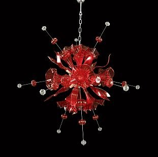 Люстра потолочная Lightstar 893122 CELESTA Люстра потолочная Lightstar 893122 CELESTAПодвесные<br>Компания «Светодом» предлагает широкий ассортимент люстр от известных производителей. Представленные в нашем каталоге товары выполнены из современных материалов и обладают отличным качеством. Благодаря широкому ассортименту Вы сможете найти у нас люстру под любой интерьер. Мы предлагаем как классические варианты, так и современные модели, отличающиеся лаконичностью и простотой форм. Стильная люстра Lightstar 893122 станет украшением любого дома. Эта модель от известного производителя не оставит равнодушным ценителей красивых и оригинальных предметов интерьера. Люстра Lightstar 893122 обеспечит равномерное распределение света по всей комнате. При выборе обратите внимание на характеристики, позволяющие приобрести наиболее подходящую модель. Купить понравившуюся люстру по доступной цене Вы можете в интернет-магазине «Светодом». Мы предлагаем доставку не только по Москве и Екатеринбурге, но и по всей России.<br><br>Установка на натяжной потолок: Да<br>S освещ. до, м2: 15<br>Крепление: Крюк<br>Тип цоколя: G9<br>Количество ламп: 12<br>MAX мощность ламп, Вт: 25<br>Размеры: W1150 H1280 -1880<br>Оттенок (цвет): красный<br>Цвет арматуры: серебристый
