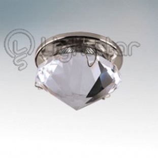 Светильник Lightstar 9004 DIAMAND Светильник Lightstar 9004 DIAMANDХрустальные<br>Встраиваемые светильники – популярное осветительное оборудование, которое можно использовать в качестве основного источника или в дополнение к люстре. Они позволяют создать нужную атмосферу атмосферу и привнести в интерьер уют и комфорт. Интернет-магазин «Светодом» предлагает стильный встраиваемый светильник Lightstar 9004. Данная модель достаточно универсальна, поэтому подойдет практически под любой интерьер. Перед покупкой не забудьте ознакомиться с техническими параметрами, чтобы узнать тип цоколя, площадь освещения и другие важные характеристики. Приобрести встраиваемый светильник Lightstar 9004 в нашем онлайн-магазине Вы можете либо с помощью «Корзины», либо по контактным номерам. Мы доставляем заказы по Москве, Екатеринбургу и остальным российским городам.<br><br>Тип лампы: галогенная/LED<br>Тип цоколя: MR16 / G5,3 / GU10<br>Количество ламп: 1<br>MAX мощность ламп, Вт: 50<br>Размеры: Диаметр врезного отверстия<br>Цвет арматуры: серебристый