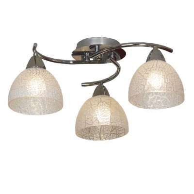 Люстра Lussole lsf-1603-03 Люстра Lussole lsf-1603-03Потолочные<br>Потолочный светильник Lussole lsf-1603-03 прекрасно подойдет к любому современному интерьеру! Элегантный, стильный, выполненный без «утяжеляющих» конструкцию деталей, он создает не только яркое освещение на площади до 12 кв.м., но и зрительный эффект более высокого потолка, чем есть в действительности. Украшение этой люстры – плафоны «тиффани»: как будто собранные из полупрозрачных кусочков стекла или льдинок, они притягивают к себе взгляд и выглядят очень эффектно и «благородно». Светлые оттенки идеально «впишутся» в любую цветовую гамму интерьера, от однотонной до разноцветной. Дополнят общую линию стиля настенные бра из этой же серии.<br><br>Установка на натяжной потолок: Да<br>S освещ. до, м2: 12<br>Крепление: Планка<br>Тип лампы: накаливания / энергосбережения / LED-светодиодная<br>Тип цоколя: E27<br>Количество ламп: 3<br>MAX мощность ламп, Вт: 60<br>Диаметр, мм мм: 500<br>Высота, мм: 200<br>Цвет арматуры: серебристый