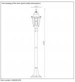 Светильник уличный столб Lucide 11835/01/45 TIRENO