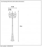 Светильник уличный столб Lucide 11835/03/30 TIRENO