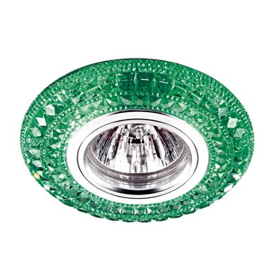 Novotech CORAL 357300 Светильник встраиваемый Novotech CORAL 357300 Светильник встраиваемыйДекоративные<br>Встраиваемый светильник со светодиодной подсветкой и встроенным драйвером модели Novotech 357300 из серии CORAL отличается следующим качеством: Корпус светильника сделан из полиуретана. Полиуретан мало подвержен старению, стойкий к абразивному износу и имеет высокую стойкость к воздействию окружающей среды (озону, ультрафиолетовым лучам и морской воде). Имееется возможность раздельного включения LED и лампы, при использовании двухклавишного выключателя света.<br><br>Тип лампы: галогенная/LED<br>Тип цоколя: GX5.3<br>MAX мощность ламп, Вт: 50<br>Диаметр, мм мм: 100<br>Диаметр врезного отверстия, мм: 60<br>Высота, мм: 25<br>Цвет арматуры: зеленый