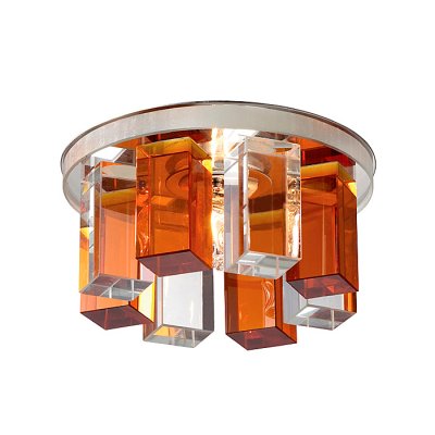 Novotech CARAMEL 3 369353 Встраиваемый светильник Novotech CARAMEL 3 369353 Встраиваемый светильникКруглые<br>Декоративный встраиваемый светильник модели Novotech 369353 из серии CARAMEL 3 отличается следующим качеством: Основание светильника сделано из металла. Это популярный и востребованный материал благодаря ряду качеств. К ним относится: повышенная прочность, износостойкость и долговечность. Декоративный плафон произведён из оптического стекла. От обычного стекла оптическое, отличается особенно высокой прозрачностью, чистотой, бесцветностью, однородностью, а также строго нормированными преломляющей способностью, дисперсией, в необходимых случаях - цветом.<br><br>S освещ. до, м2: 2<br>Тип лампы: галогенная<br>Тип цоколя: G9<br>Количество ламп: 1<br>MAX мощность ламп, Вт: 40<br>Диаметр, мм мм: 105<br>Диаметр врезного отверстия, мм: 50<br>Высота, мм: 70<br>Оттенок (цвет): прозрачно-янтарный<br>Цвет арматуры: серебристый