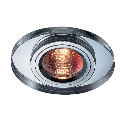 Novotech MIRROR 369437 Встраиваемый светильник Novotech MIRROR 369437 Встраиваемый светильникКруглые<br>Декоративный встраиваемый неповоротный светильник модели Novotech 369437 из серии MIRROR отличается следующим качеством: Основание светильника сделано из алюминия. Это лёгкий металл, основными достоинствами которого являются — устойчивость к практически всем видам негативного воздействия окружающей среды, коррозии, небольшой вес, по сравнению с другими видами металла и экологическая безопасность материала. Декоративное покрытие произведено из хрусталя. Хрусталь обладает высоким показателем плотности, прозрачности и блеска. Благодаря содержанию свинца (не менее 30%) и определённому подбору углов, образуемых гранями, изделия из хрусталя отличаются необыкновенно яркой, многоцветной игрой света, чарующей магией красоты, совершенства и роскоши.<br><br>S освещ. до, м2: 3<br>Тип лампы: галогенная<br>Тип цоколя: GU5.3 (MR16)<br>Количество ламп: 1<br>Ширина, мм: 80<br>MAX мощность ламп, Вт: 50<br>Диаметр врезного отверстия, мм: 70<br>Длина, мм: 100<br>Высота, мм: 25<br>Оттенок (цвет): зеркальный<br>Цвет арматуры: серебристый
