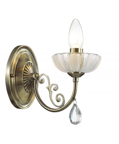 Светильник бра Odeon light 3138/1W PERLITA Светильник бра Odeon light 3138/1W PERLITAКлассика<br>Отличный вариант домашнего освещения Odeon light Бра 3138/1W серии PERLITA оформлена в классическом стиле. Светильник состоит из бронзовой арматуры, украшенной хрустальными подвесками и ажурным металлическим элементом. Данная модель очень эффектно будет смотреться в любом интерьере благодаря изысканности своего дизайна. Цоколь E14. Мощность 1*60W. Нет ламп в комплекте.<br><br>Тип цоколя: E14<br>Количество ламп: 1<br>Ширина, мм: 120<br>MAX мощность ламп, Вт: 60<br>Длина, мм: 230<br>Высота, мм: 310<br>Цвет арматуры: бронзовый