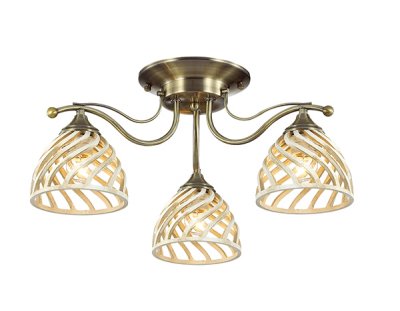Люстра потолочная Odeon light 3199/3C ARETTA Люстра потолочная Odeon light 3199/3C ARETTAПотолочные<br>Отличный вариант домашнего освещения Odeon light Люстра потолочная 3199/3C серии ARETTA оформлена в классическом стиле. Люстра состоит из плафонов из полирезины и классической бронзовой арматуры. Оригинальность плафонов в сочетании с традиционностью изгибов данной модели моментально приковывают к себе взгляды. Цоколь E27. Мощность 3*60W. Нет ламп в комплекте.<br><br>S освещ. до, м2: 9<br>Тип товара: Люстра потолочная<br>Тип цоколя: E27<br>Количество ламп: 3<br>Ширина, мм: 530<br>MAX мощность ламп, Вт: 60<br>Длина, мм: 530<br>Высота, мм: 250<br>Цвет арматуры: бронзовый