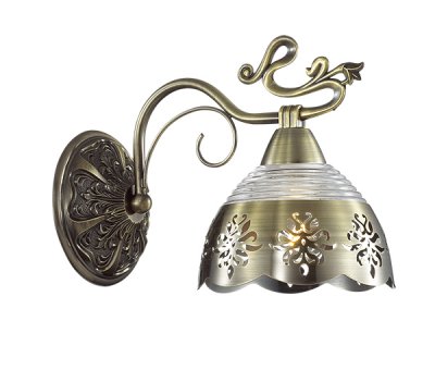 Светильник бра Odeon light 3206/1W CAROLINA Светильник бра Odeon light 3206/1W CAROLINAВосточный стиль<br>Отличный вариант домашнего освещения Odeon light Бра 3206/1W серии CAROLINA оформлена в классическом стиле. Светильник состоит из арматуры бронзового цвета и необыкновенного плафона, выполненного из тисненого стекла и металла с ажурным рисунком. Эксклюзивная, оригинальная, нестандарная, данная модель не сможет оставить равнодушным даже искушенных ценителей. Цоколь E14. Мощность 1*40W. Нет ламп в комплекте.<br><br>Тип цоколя: E14<br>Количество ламп: 1<br>Ширина, мм: 150<br>MAX мощность ламп, Вт: 40<br>Длина, мм: 260<br>Высота, мм: 230<br>Цвет арматуры: бронзовый