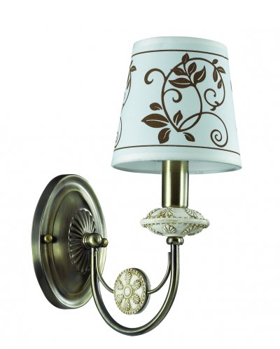 Светильник бра Odeon light 3216/1W ZARITTA Светильник бра Odeon light 3216/1W ZARITTAКлассика<br>Отличный вариант домашнего освещения Odeon light Бра 3216/1W серии ZARITTA оформлена в классическом стиле. Светильник состоит из арматуры классического бронзового цвета, украшенной декоративными полирезиновыми элементами и тканевого абажура светлого оттенка цветочным узором цвета кофе. Данная модель смотрится стильно и современно, сохраняя при этом классические формы и цвета. Цоколь E14. Мощность 1*40W. Нет ламп в комплекте.<br><br>Тип цоколя: E14<br>Количество ламп: 1<br>Ширина, мм: 130<br>MAX мощность ламп, Вт: 40<br>Длина, мм: 310<br>Высота, мм: 250<br>Цвет арматуры: бронзовый