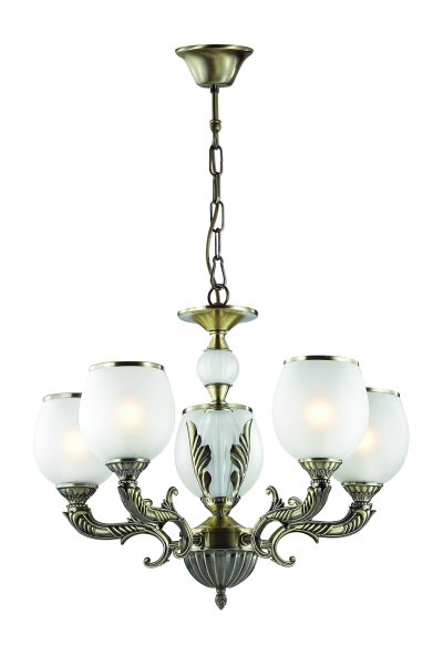 Люстра Odeon light 3223/5 KERRO Люстра Odeon light 3223/5 KERROПодвесные<br>Отличный вариант домашнего освещения Odeon light Люстра 3223/5 серии KERRO оформлена в классическом стиле. Люстра состоит из бронзовой арматуры, украшенной стеклянным декоративным элементом с ажурным узором, и стеклянных плафонов с металлическим ободком. Данная модель являет собой образец истинной классики. Цоколь E27. Мощность 5*60W. Нет ламп в комплекте.<br><br>S освещ. до, м2: 15<br>Тип цоколя: E27<br>Количество ламп: 5<br>Ширина, мм: 530<br>MAX мощность ламп, Вт: 60<br>Длина, мм: 530<br>Высота, мм: 440<br>Цвет арматуры: состаренный бронзовый