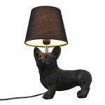 Светильник настольный Omnilux OML-16304-01 (черная собака)