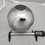 Плафон стекло дымчато-зеркальный 150*160мм Е27 (44мм посадка) Arte lamp A7759SP / A4103SP YUKA
