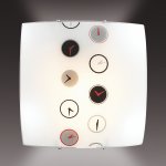 Потолочный светильник Сонекс 1236 никель/белый/черн/красн/сер TIME