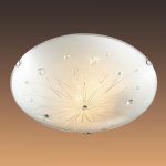 Настенно-потолочный светильник Сонекс 305 хром/белый/декор прозрачн LIKIA