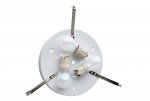 Настенно-потолочный светильник Сонекс 3106 хром/белый TRENTA