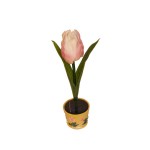 COLOSSEO 89920-1 FLOWER "Тюльпан в горшечке" цвет розовый