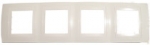 Рамка 4-ая горизонтальная белый MGU6.008.18