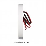 Zamel Светильник MUNA Алюминий/Тепл.бел. на стену, 14V DC (02-111-12)
