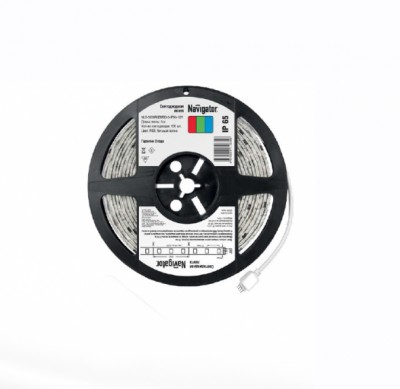 СД Лента Navigator 71 834 NLS-5050RGBM30-5-IP65-12V СД Лента Navigator 71 834 NLS-5050RGBM30-5-IP65-12VБегущая волна<br>Светодиодная лента NLS-«Бегущая волна» – универсальный источник <br>света, позволяющий создавать уникальные динамические световые решения <br>при интерьерном и наружном применении. Особенности ленты <br><br>Новый вид светодиодной ленты, который позволяет создавать эффект бегущей световой волны <br>Интегральные микросхемы позволяют создавать большое разнообразие различных динамических сцен <br>Лента<br> легко крепится к различным поверхностям, а благодаря гибкости и <br>отсутствию нагрева во время работы ей можно декорировать разнообразные <br>конструкции и предметы <br>Диапазон рабочих температур окружающей среды от -25 до +60 ?С;<br>Ленту можно резать на участки необходимой длины <br><br> <br> Применение<br><br>Интерьерное освещение <br>Подсветка ниш подвесных потолков <br>Закарнизная подсветка <br>Освещение рабочих поверхностей <br>Подсветка контуров ступеней, арок, подоконников, дорожек <br>Мебельная подсветка <br>Рекламная подсветка <br>Изготовление световых коробов <br>Архитектурная подсветка <br>Световой дизайн фасадов <br>Оформление витрин <br>Новогоднее оформление <br>Автомобильный тюнинг<br><br>Цветовая t, К: RGB - многоцветный<br>Тип лампы: LED - светодиодная<br>MAX мощность ламп, Вт: 5
