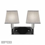 Настенный светильник iLamp Hilton 6943-2 Хром+серый