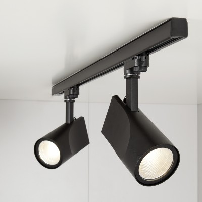 Трековый светодиодный светильник для трехфазного шинопровода Vista Черный 32W 4200K LTB16 Elektrostandard