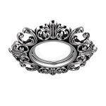 Светильник Gauss Antique CA045 Круг. Серебро/Черный Gu5. (CA045)