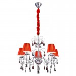 Чехол для люстры бархатный красный 0,7м