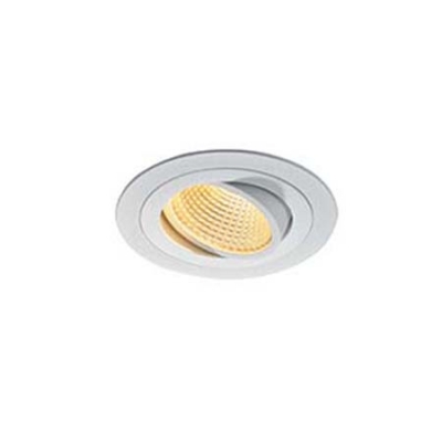 SLV 114221 NEW TRIA LED DL ROUND Set, mattweiss, 12W, 38°, 2700K, inkl. Treiber, Clipfed.
