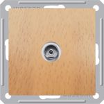 Розетка ТВ Wessen 59 с/у без рамки (оконечная) бук (RTS-151-8-86)