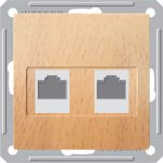 Розетка Wessen 59 с/у без рамки телеф./кат.5Е 2-Я. бук (RSI-251TK5E-8-86)