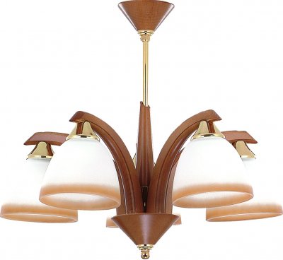 Люстра потолочная из дерева Alfa LOS 5366 Люстра потолочная из дерева Alfa LOS 5366